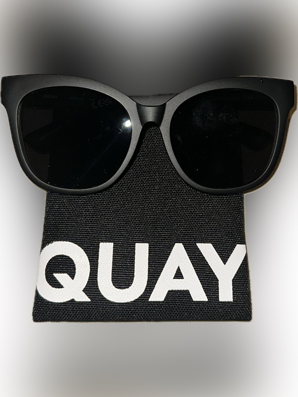 NEW QUAY ITS MY WAY in this Black Cat Eye Shaped Frame